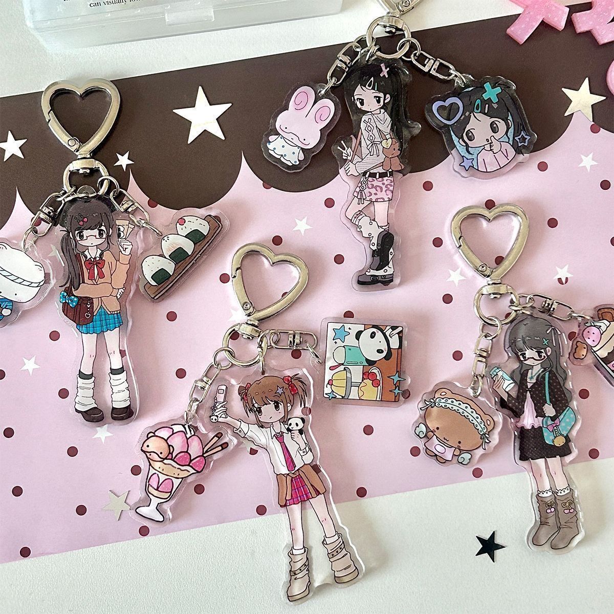 Phone Accessories Hanging - Aksesori Ponsel Akrilik Estetika Gadis Imut