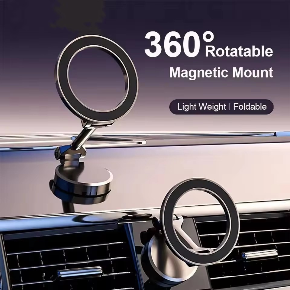 Car Mount Phone - Penyangga Ponsel Mobil Magnetik Lipat untuk