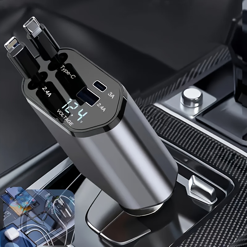 Usb C Hub - Pengisi Daya Ponsel Mobil Cepat 4