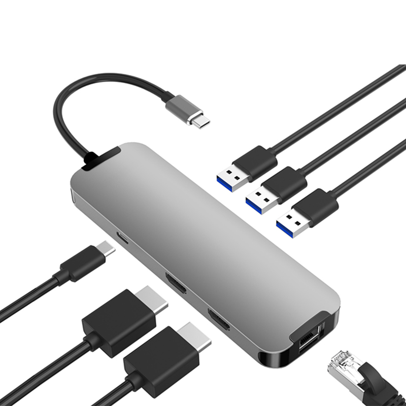 Usb C Hub - Adaptor Hub Multifungsi OEM yang Kompatibel,