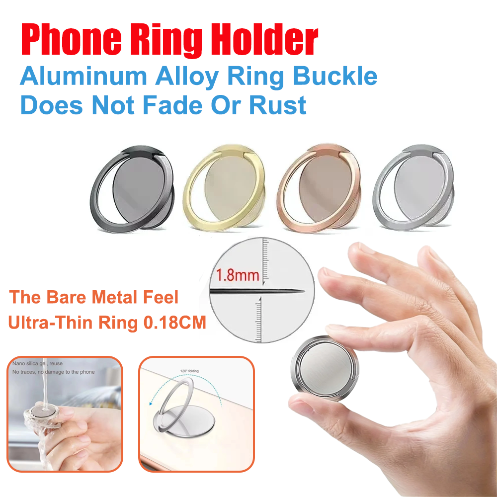 Phone Accessories Vendor - Penyangga Cincin Logam Ultra Tipis untuk