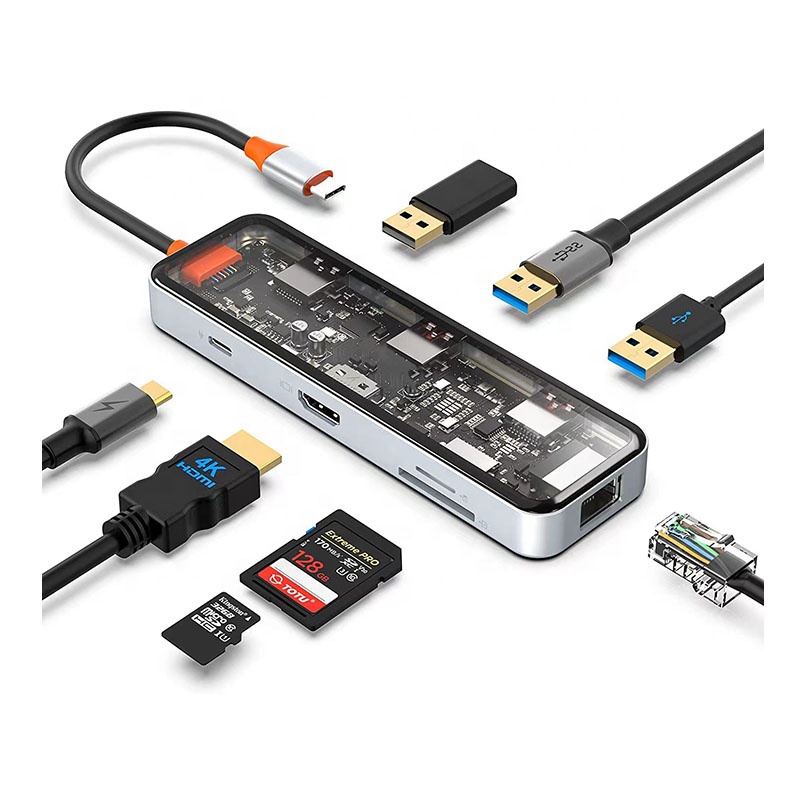 Hub USB-C dengan port 4K, Ethe - Usb C Hub ulasan dan harga