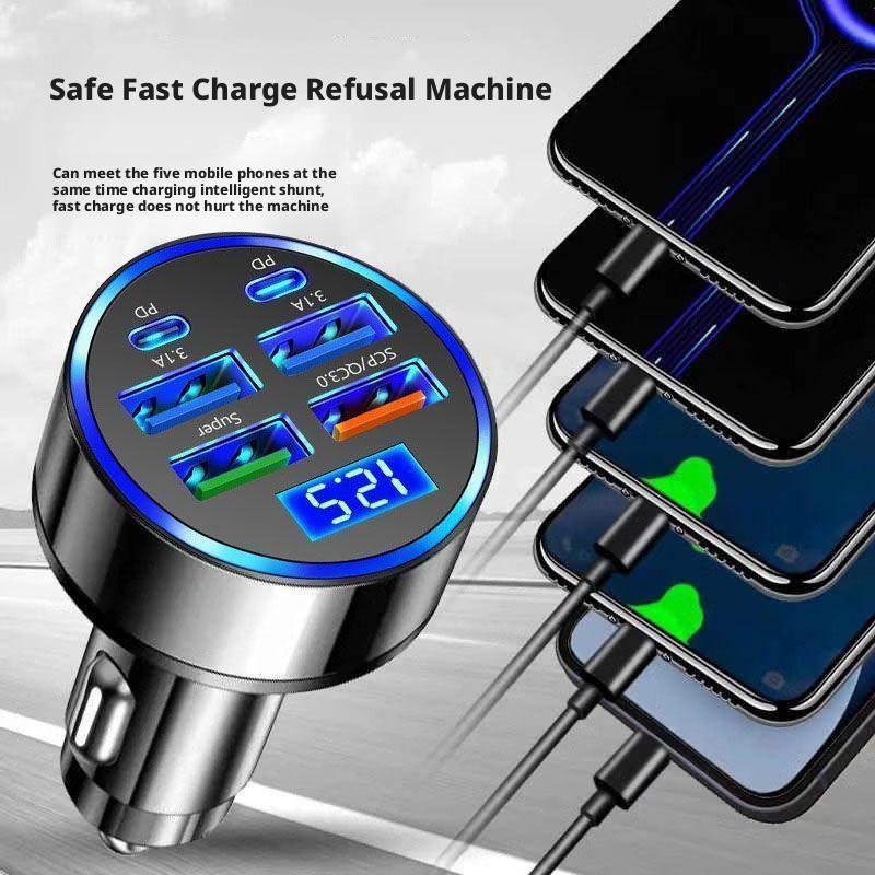 Pengisi Daya Mobil PD 300W 6 P - Usb C Hub ulasan dan harga