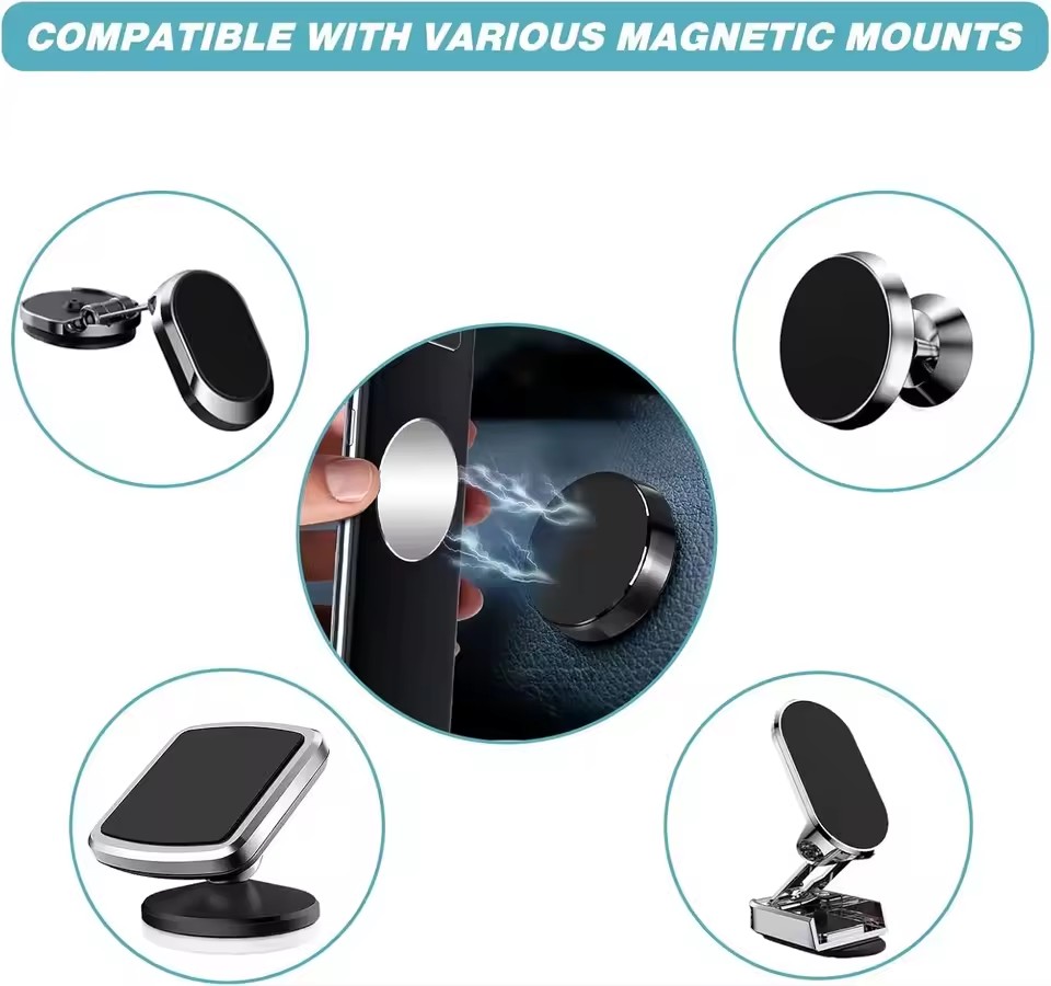 1/50Pcs Pelat Logam Magnetik U - Car Mount Phone ulasan dan harga