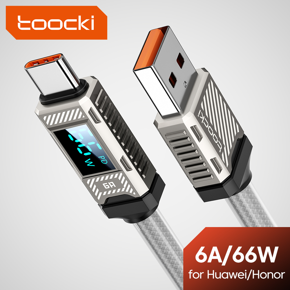 Kabel USB C Toocki PD 66W 6A K - Usb Data Cable ulasan dan harga