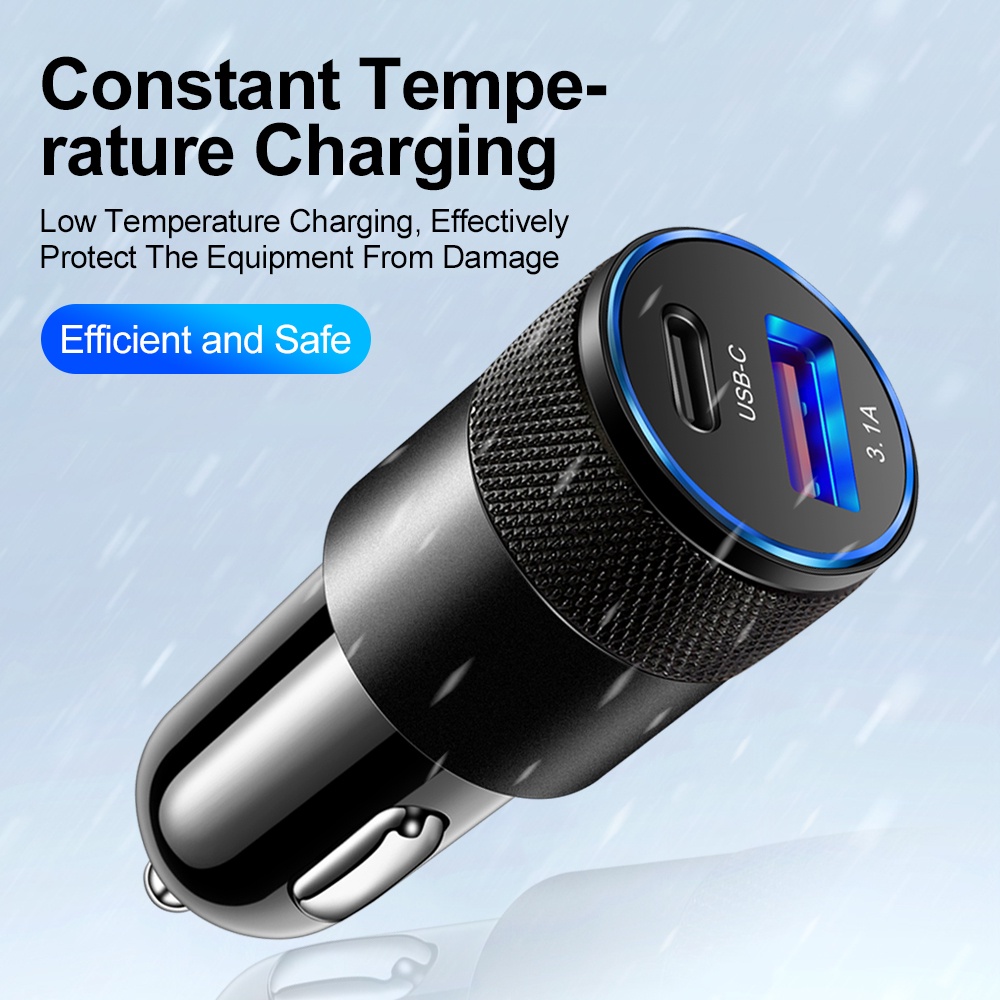 Pengisi Daya Mobil USB 66W Tip - Usb Data Cable ulasan dan harga