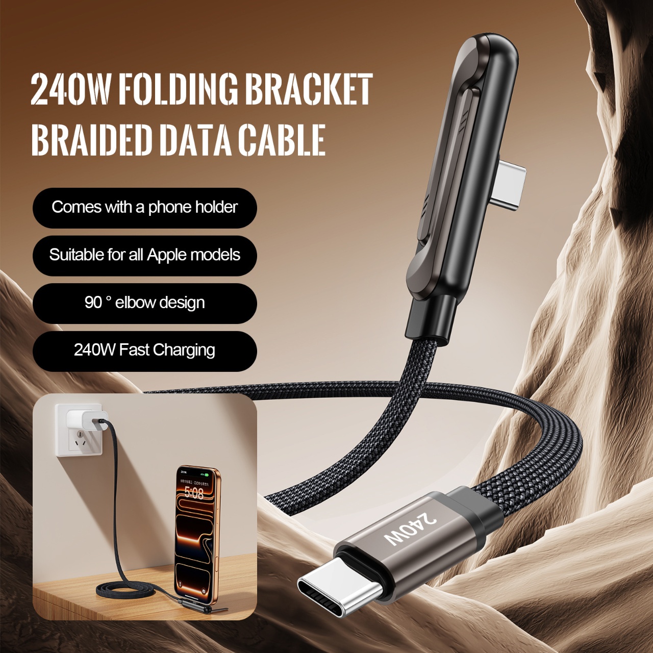 Kabel Pengisian Cepat 240W PD  - Usb Data Cable ulasan dan harga