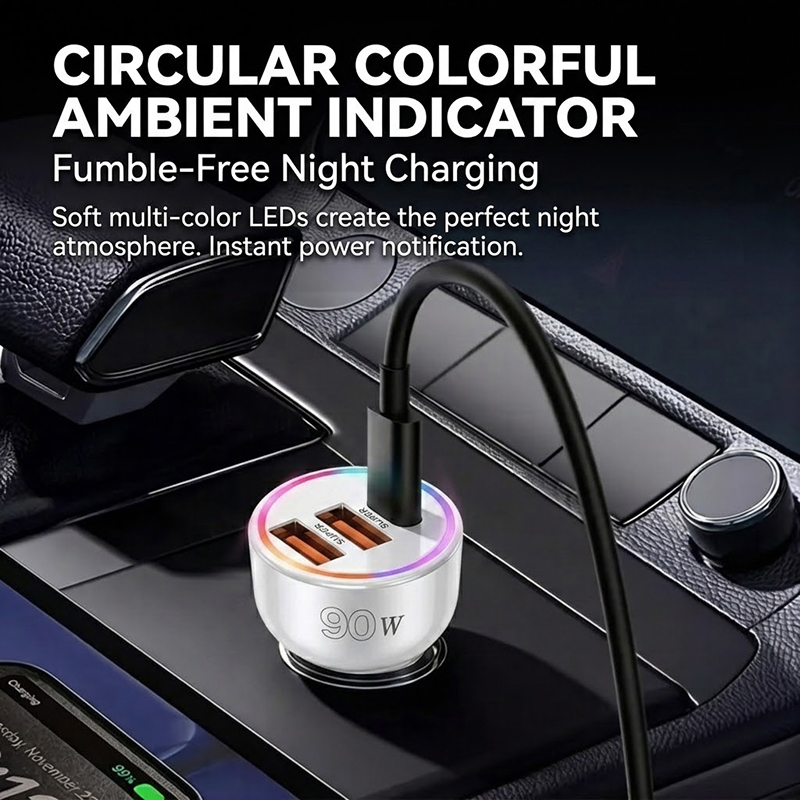 Adaptor Charger Mobil 90W deng - Usb C Hub ulasan dan harga